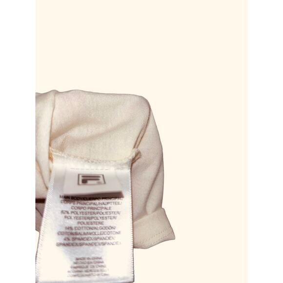 FILA TRAINING Women's T-Shirt Athleisure Cream Small - Picture 5 of 6